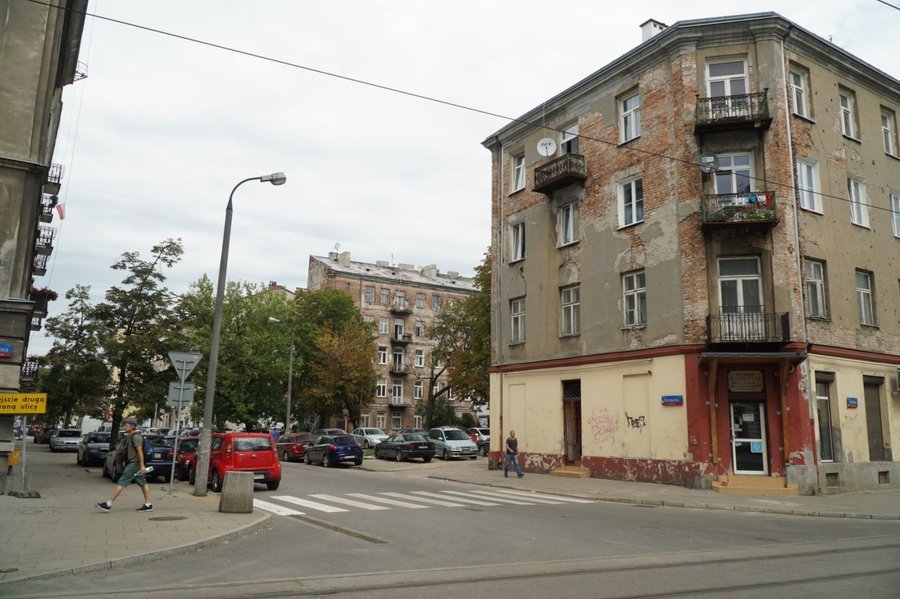 Róg ulic Konopackiej i Stalowej